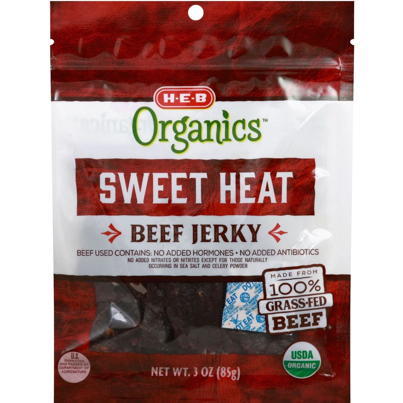 H E B Organics Sweet Heat Beef Jerky Shop Jerky At H E B
