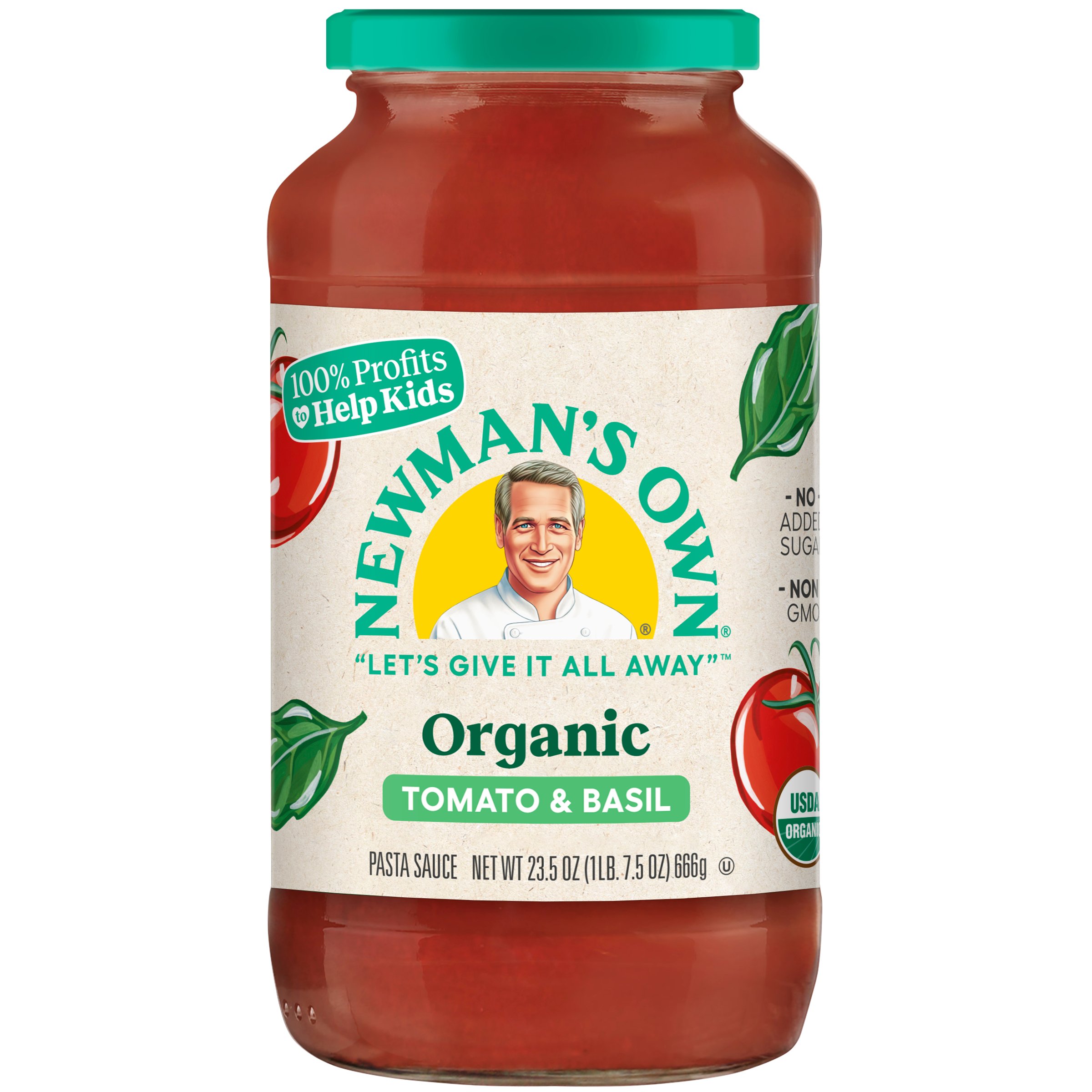 Newman's Own Organics Tomato Basil Pasta Sauce Shop Pasta Sauces at HEB