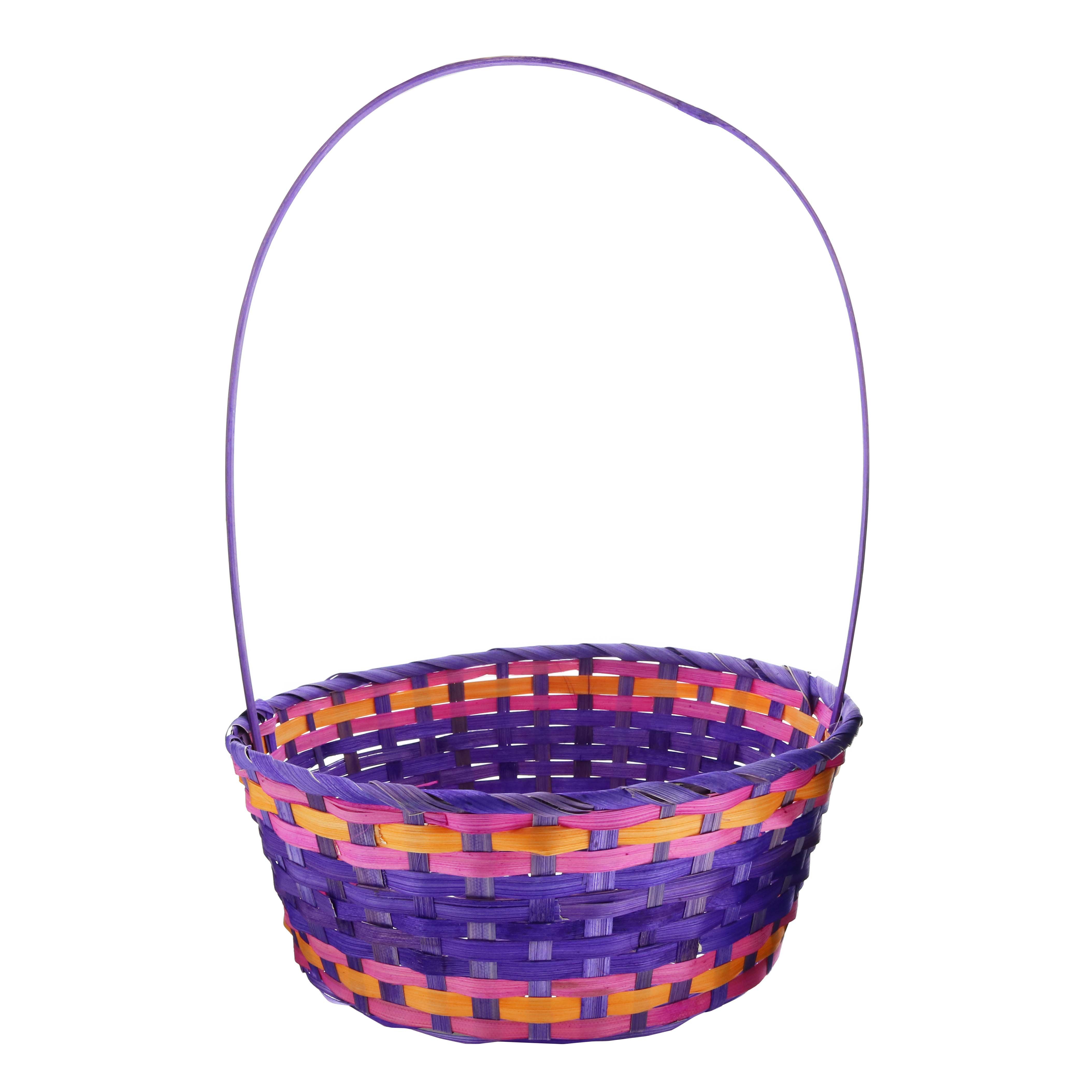 Destination Holiday Large Bamboo Basket, Assorted Colors - Shop ...