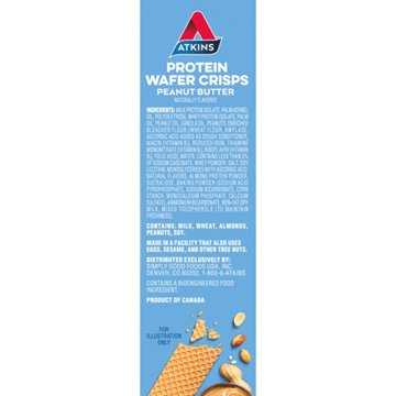 Atkins 11g Protein Wafer Crisps - Peanut Butter