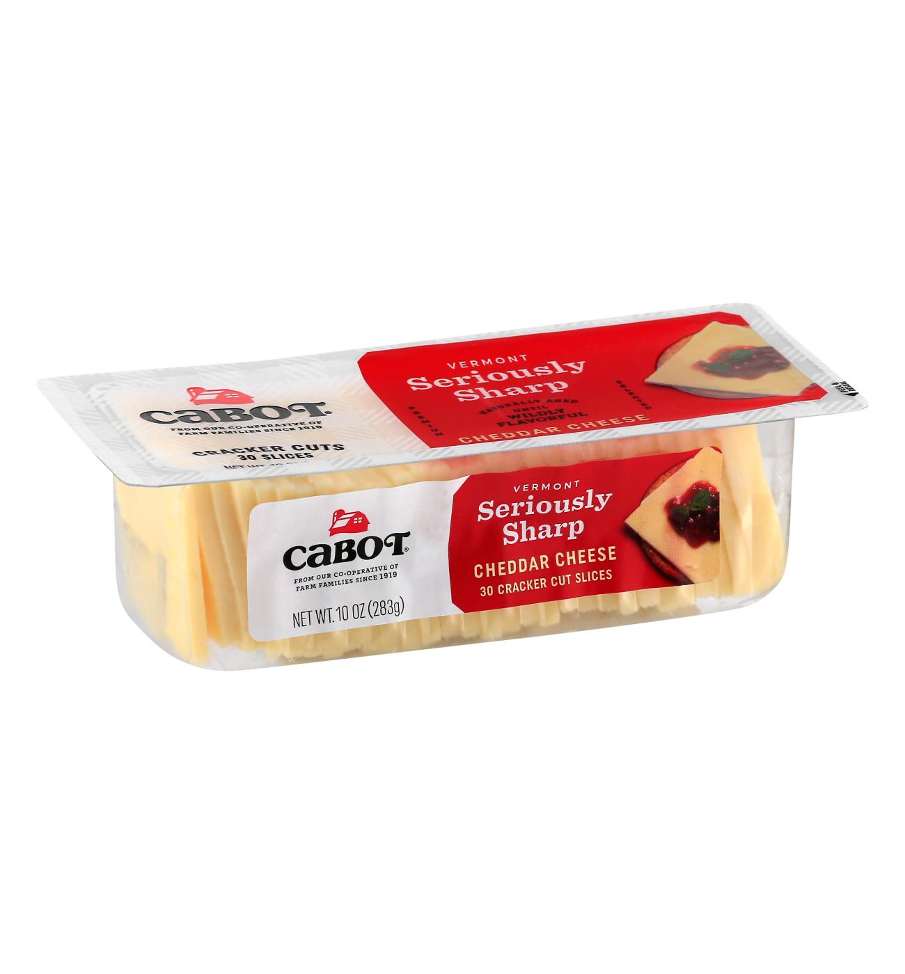 CABOT Vermont Seriously Sharp Cheddar Cracker Cut Cheese; image 2 of 2