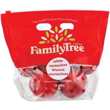 Fresh White Nectarines, 2 lb bag