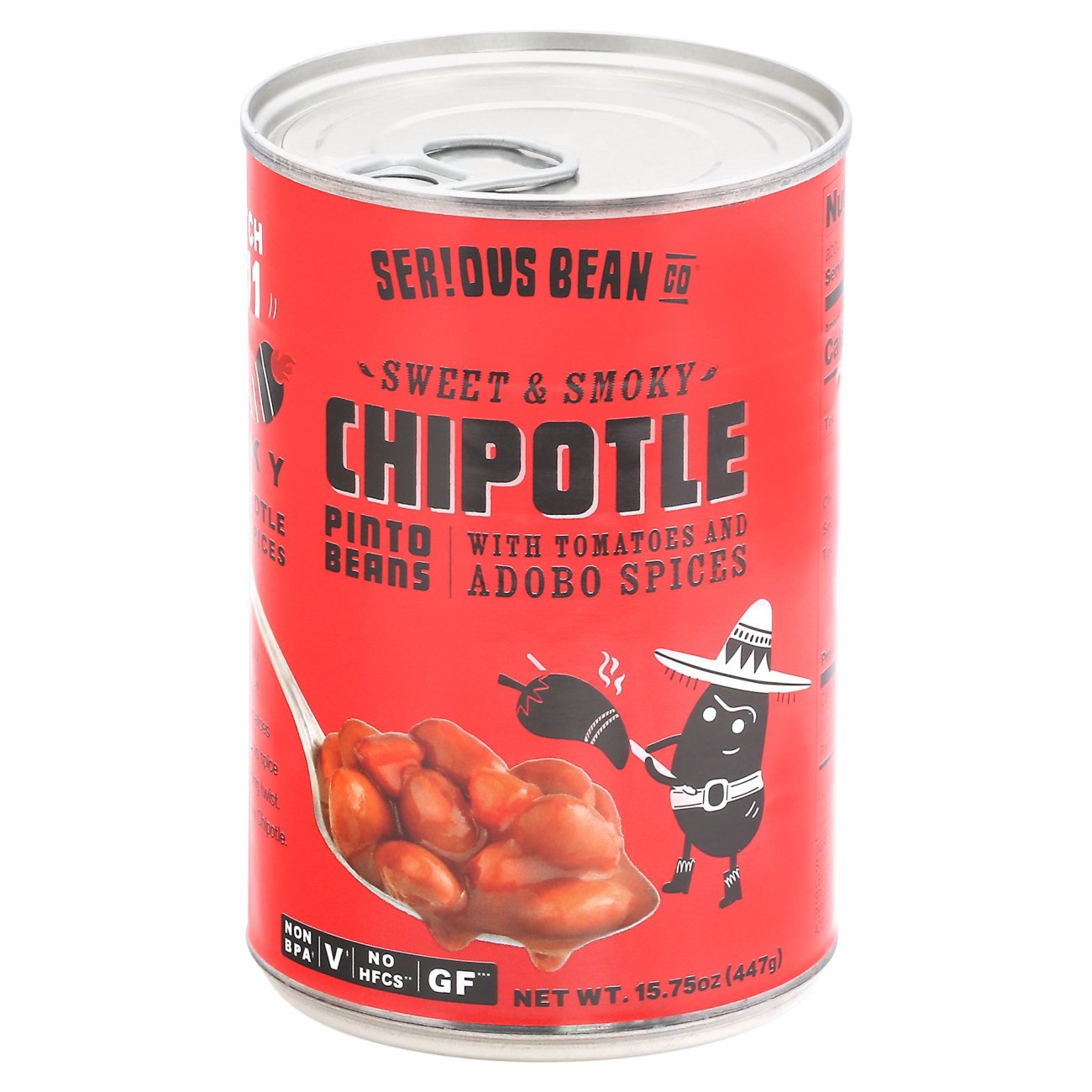 Serious Bean Co Chipotle Pinto Beans with Tomatoes Shop Beans & legumes at HEB