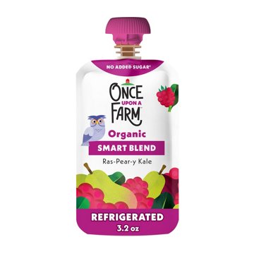 Once Upon a Farm Organic Smart Blend Baby Food Pouch - Raspberry Pear Kale
