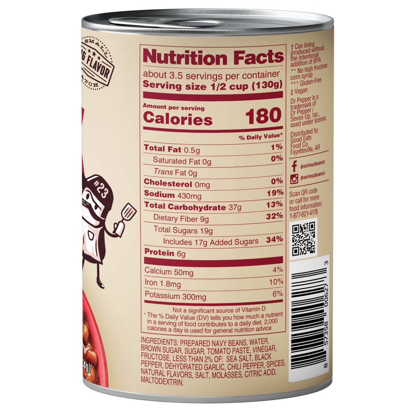 Serious Bean Co Dr Pepper Sweet & Sassy Baked Beans Shop Beans