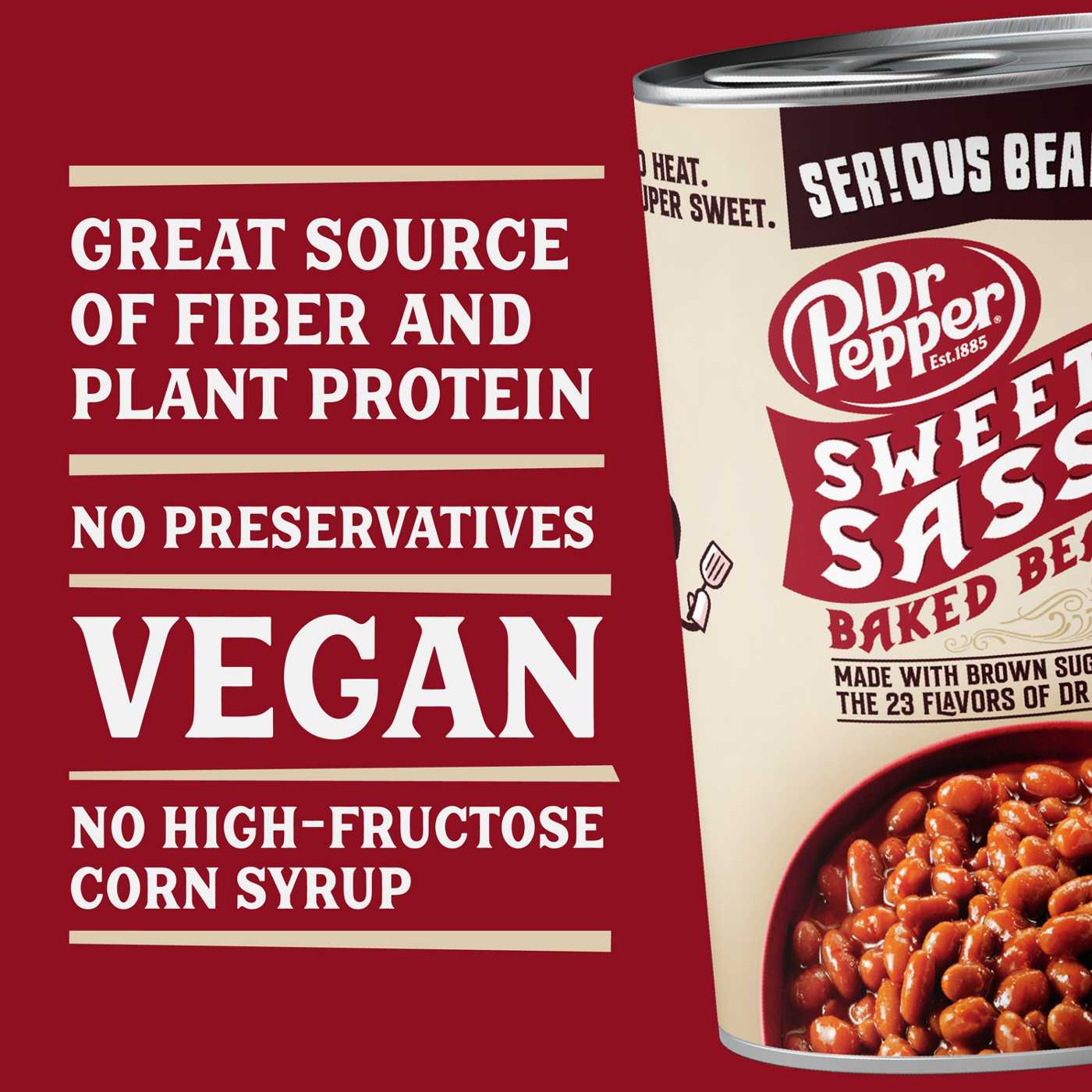 Serious Bean Co Dr Pepper Sweet & Sassy Baked Beans; image 8 of 8