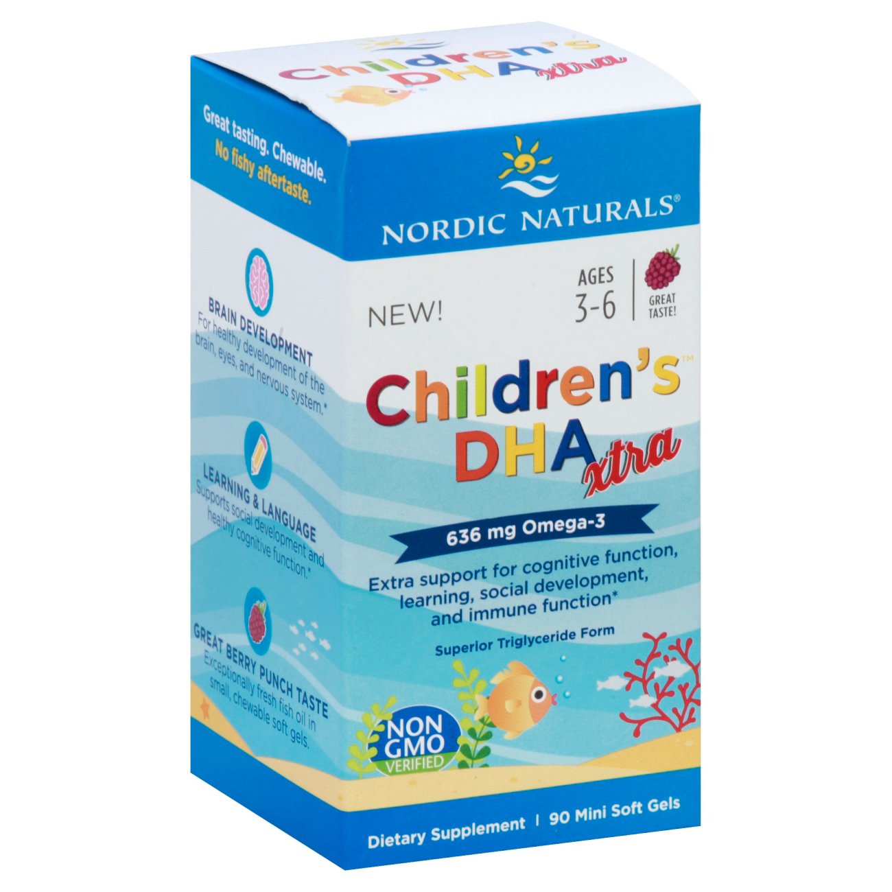 Nordic Naturals Children's DHA Xtra Berry Mini Softgels Shop Herbs