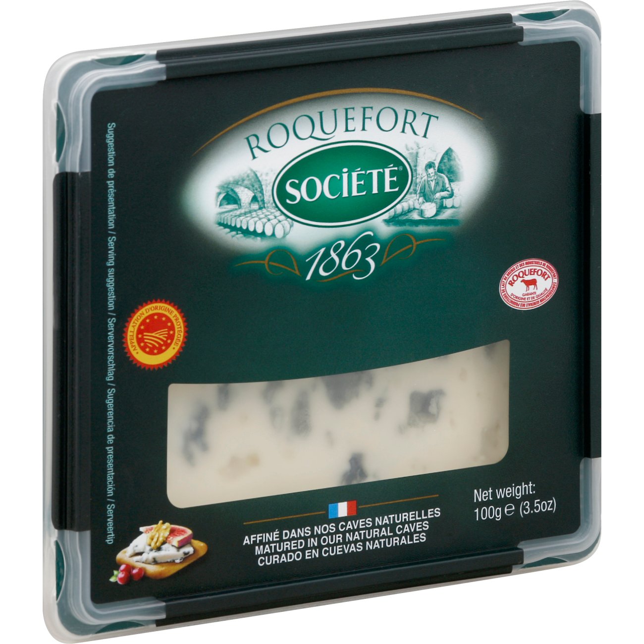 Societe Roquefort Wedge, 3.50 oz
