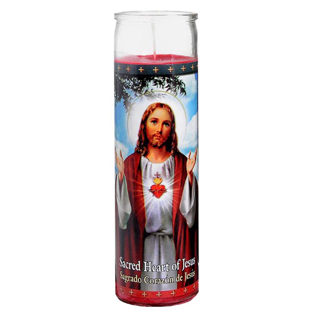 St. Jude Candle Co. Sacred Heart of Jesus Strawberry Scented Religious