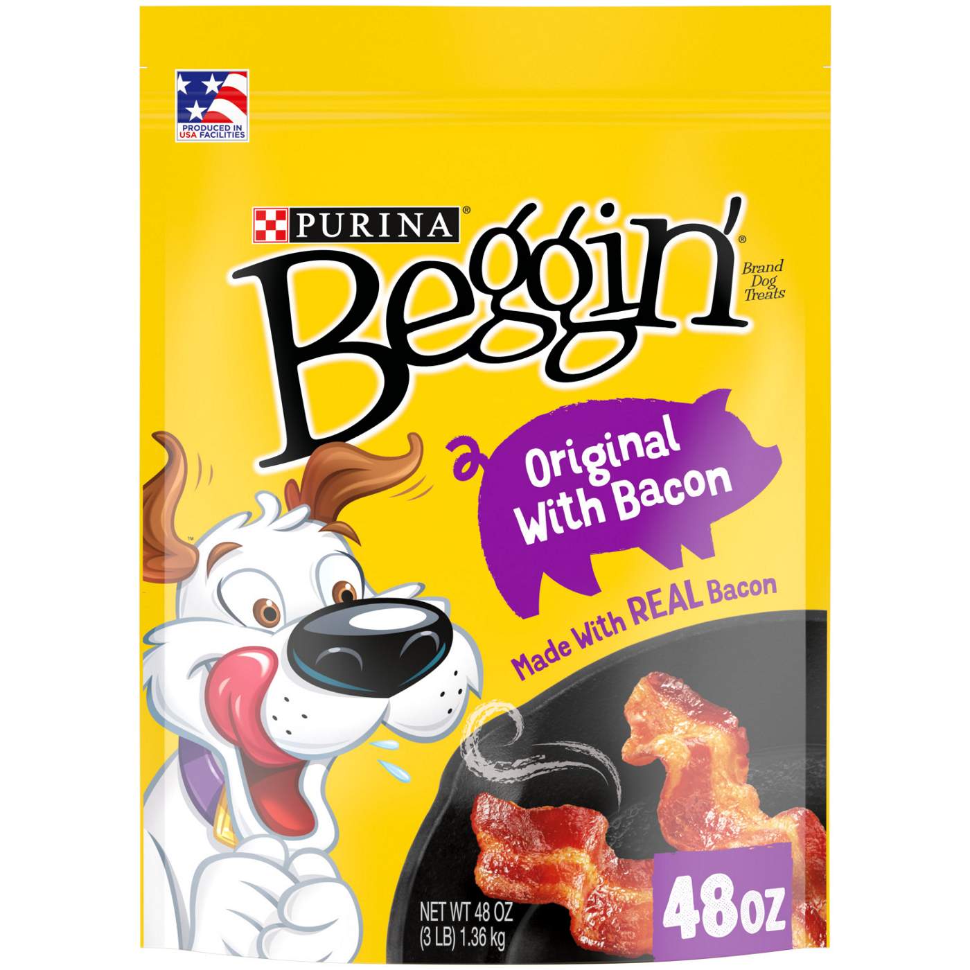 Beggin' Purina Strips Dog Treats, Original - Bacon Flavor; image 1 of 7