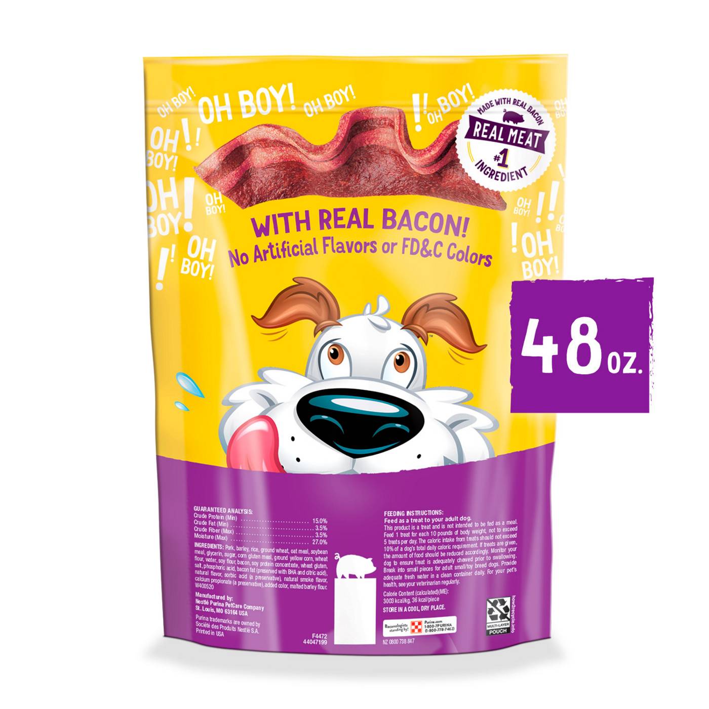 Beggin' Purina Strips Dog Treats, Original - Bacon Flavor; image 4 of 7