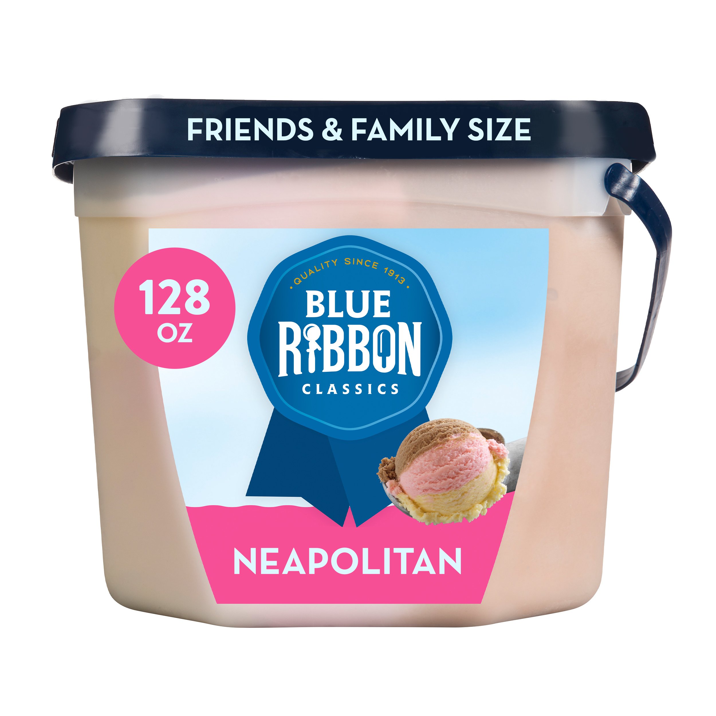 Blue Ribbon Neapolitan Ice Cream Family Size Shop Ice cream at HEB