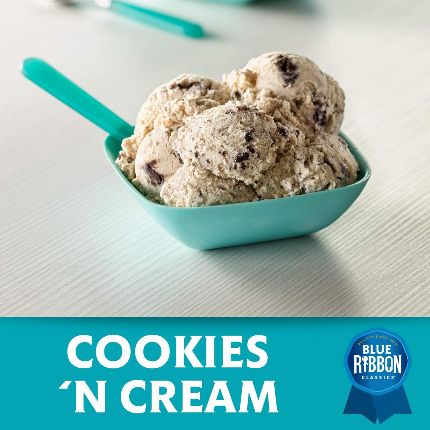 Blue Ribbon Cookies 'N Cream Ice Cream Family Size; image 2 of 2