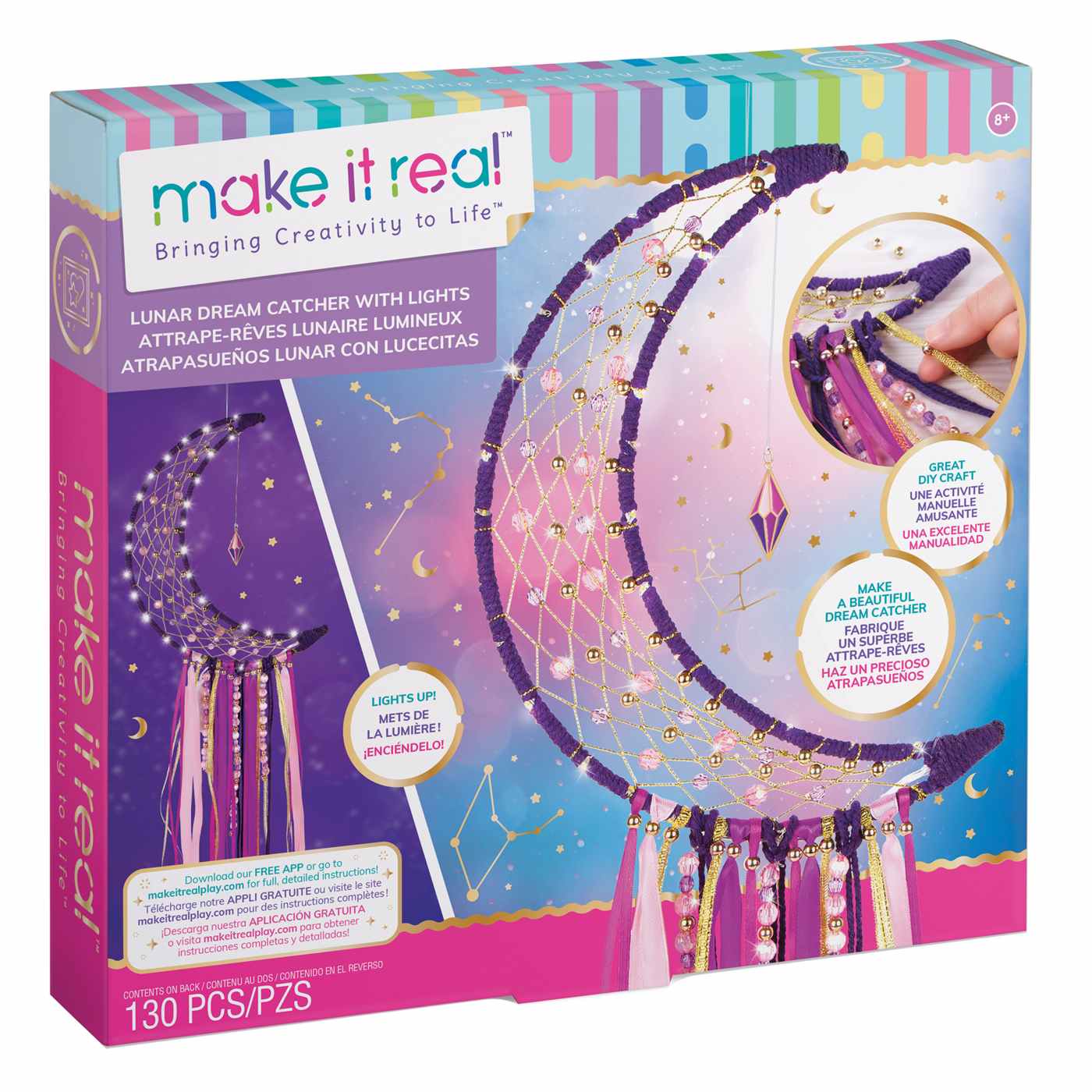 Make It Real Lunar Dream Catcher Kit with Lights; image 1 of 7