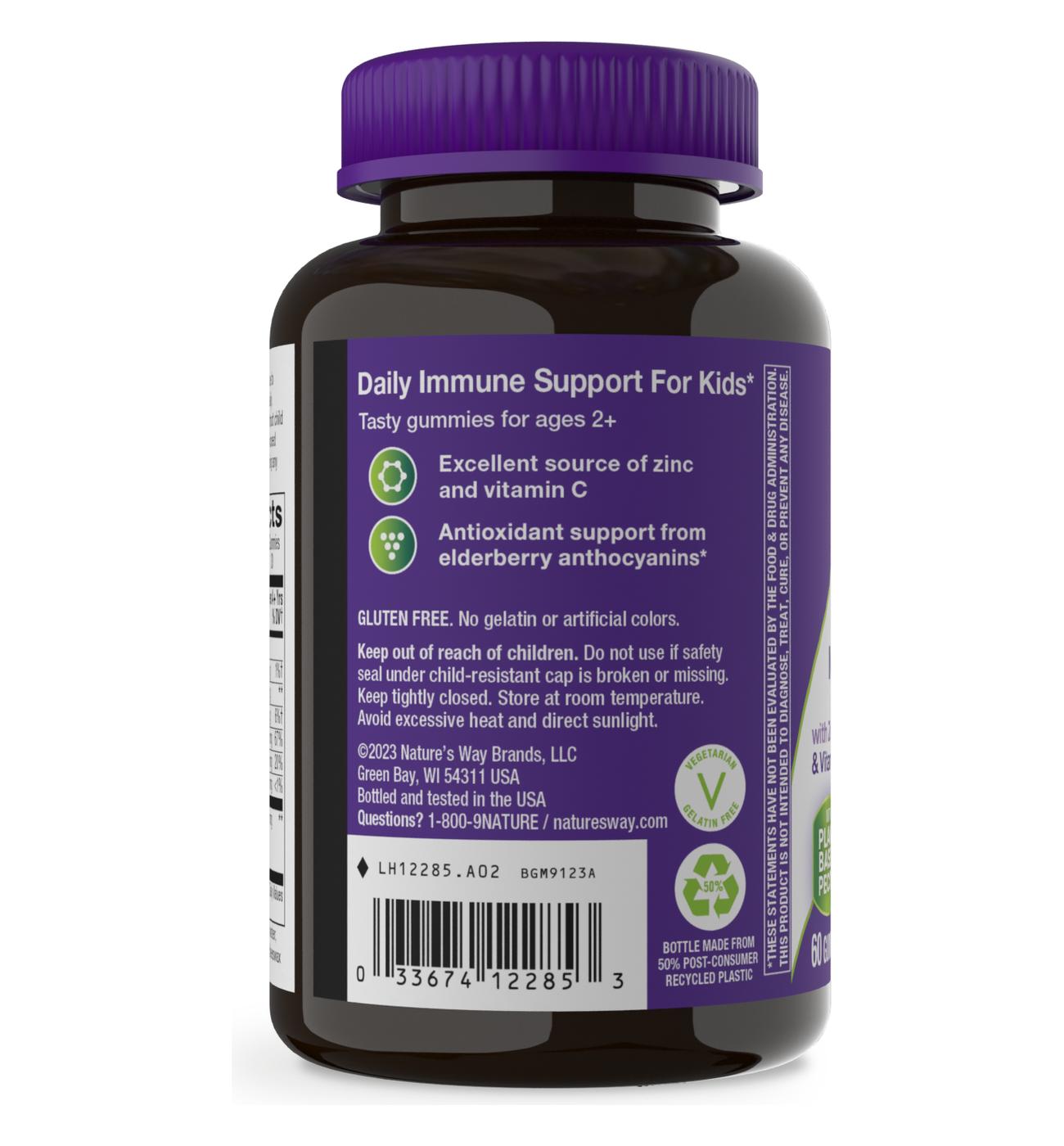 Nature's Way Sambucus Kids' Elderberry Immune Support Gummies; image 2 of 3