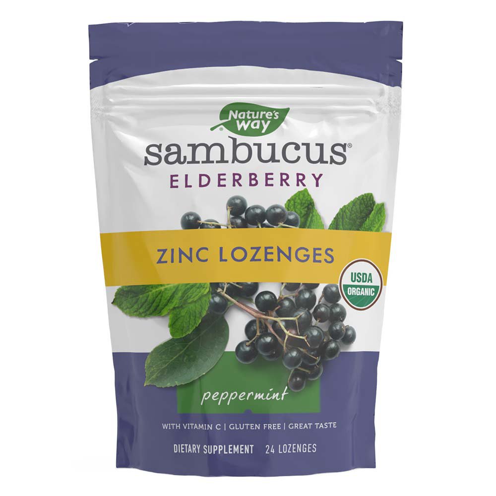 Nature's Way Sambucus Organic Zinc Lozenges Shop Vitamins