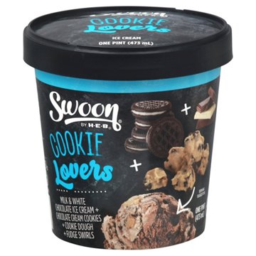 Swoon by H-E-B Cookie Lovers Ice Cream, 1 pt