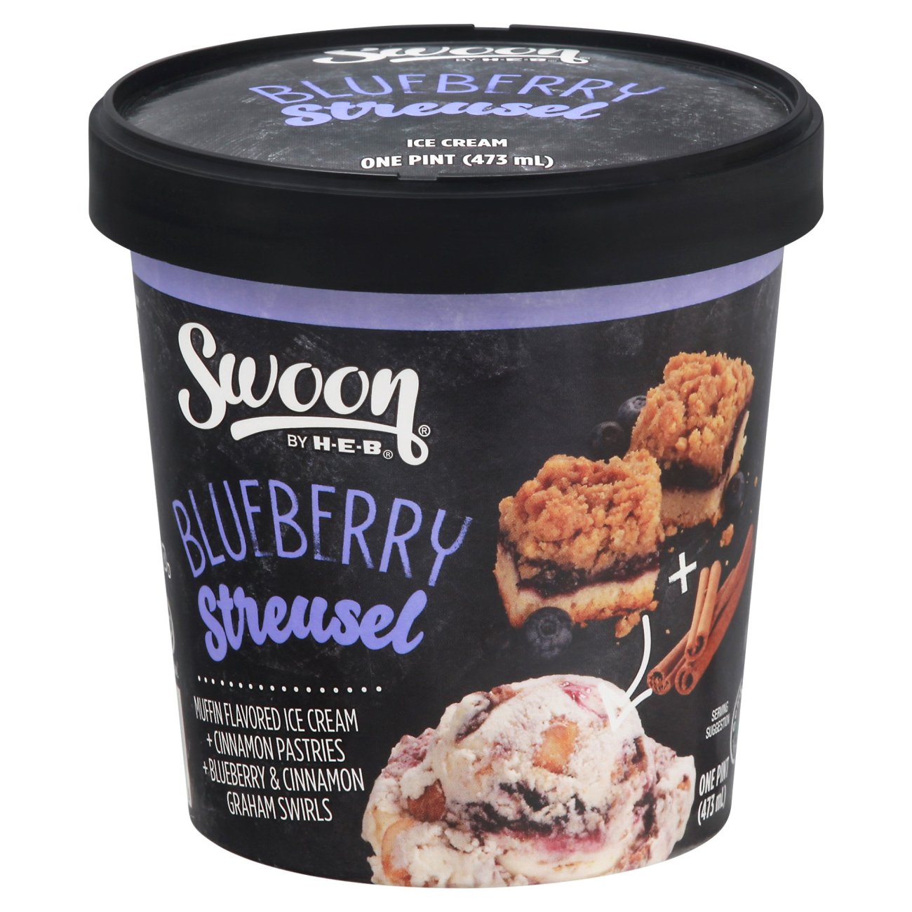 Swoon by HEB Blueberry Streusel Ice Cream Shop Ice Cream & Treats