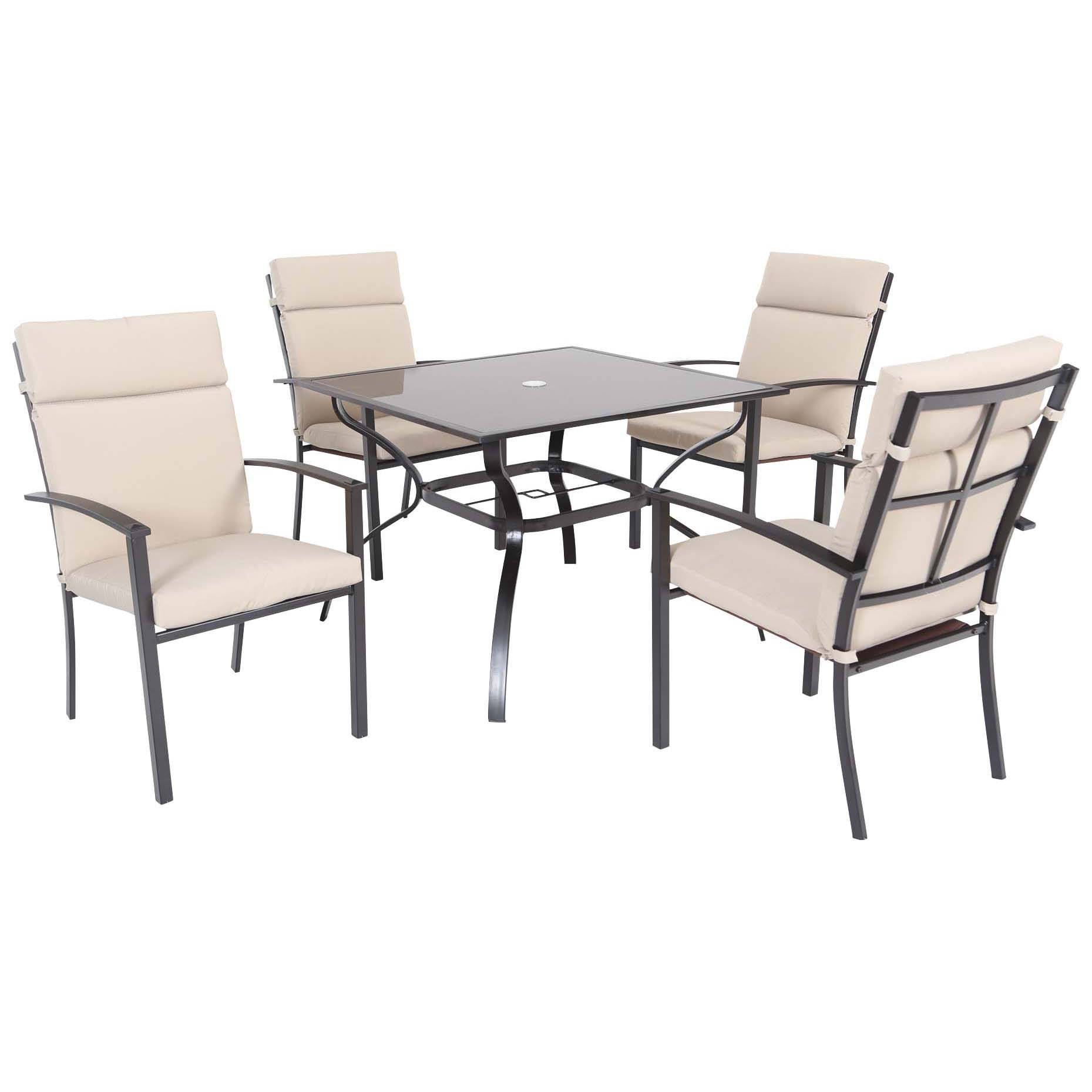 Outdoor Solutions Travis Cushioned Dining Set Shop Patio Sets at HEB