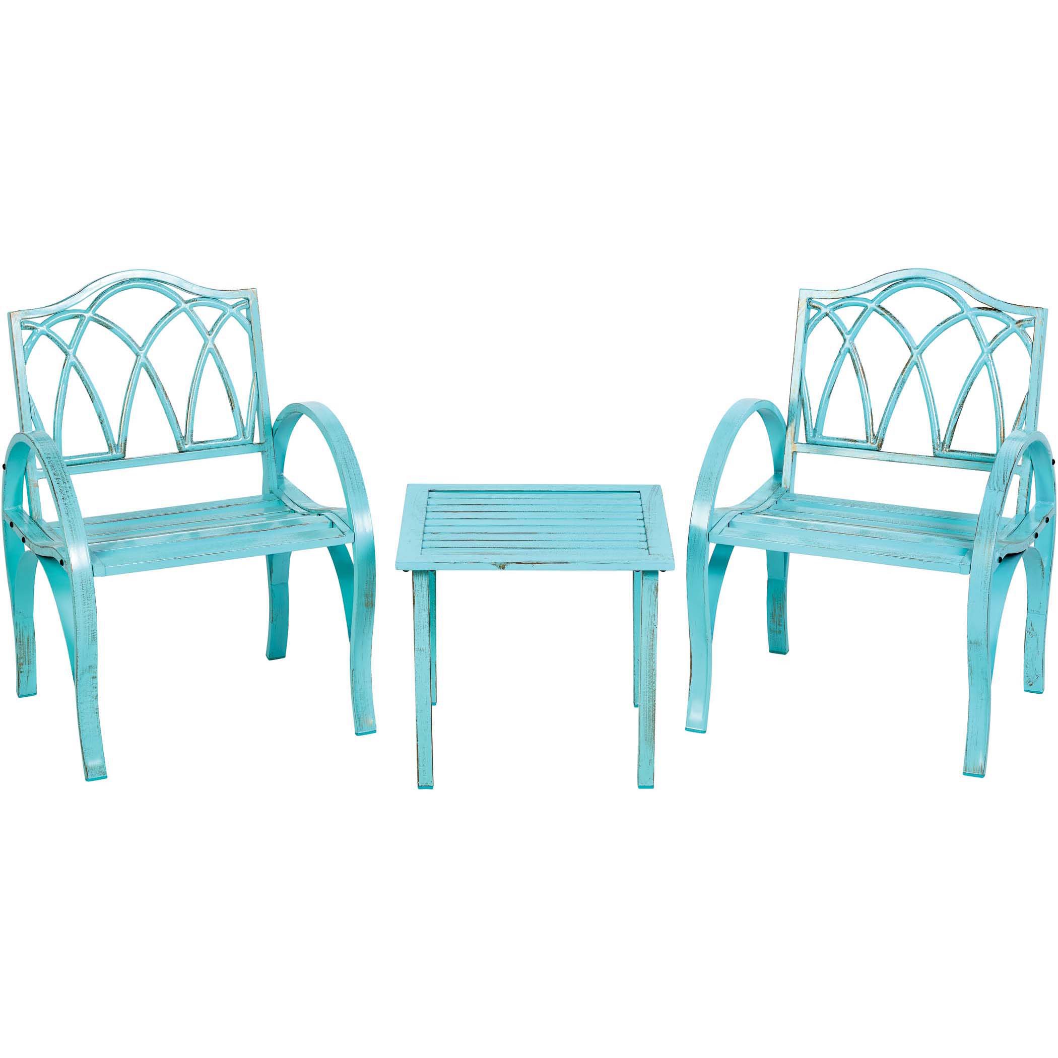 Outdoor Solutions Arch Bistro Set New Teal Shop Patio Sets At H E B