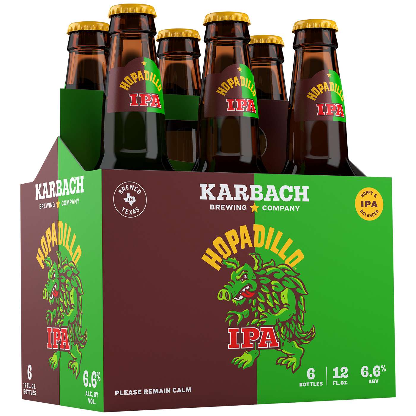 Karbach Hopadillo IPA Beer 12 oz Bottles; image 1 of 2
