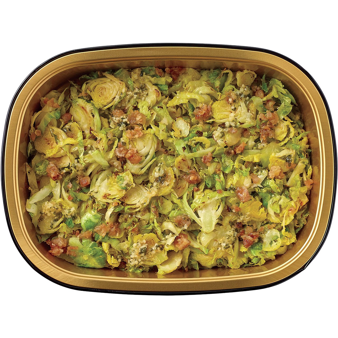 Meal Simple by H-E-B Garlic Parmesan Butter & Uncured Bacon Shaved Brussels Sprouts, 4.7 oz