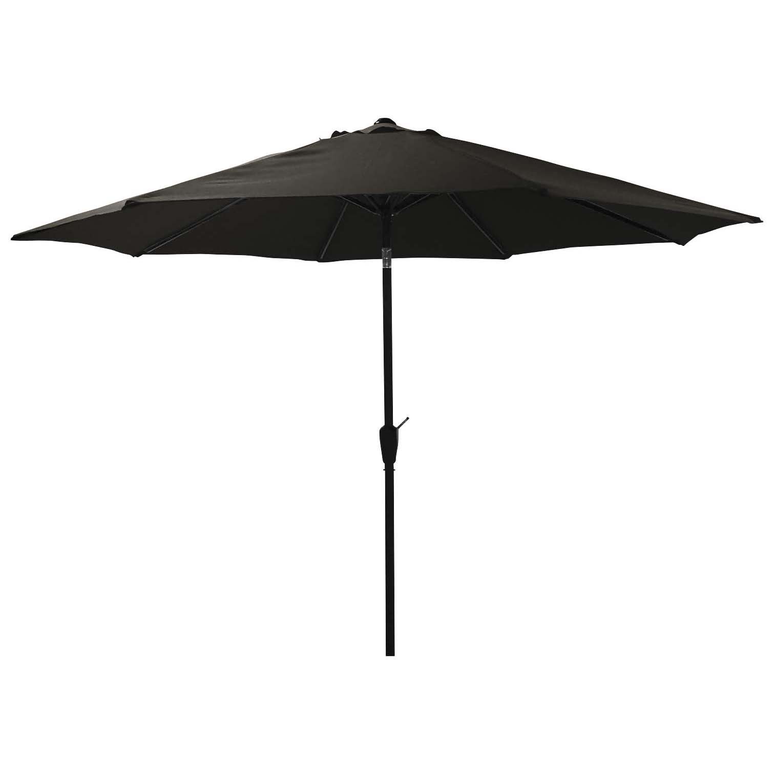 Outdoor Solutions Dark Gray Adjustable Market Umbrella Shop Patio   002357008