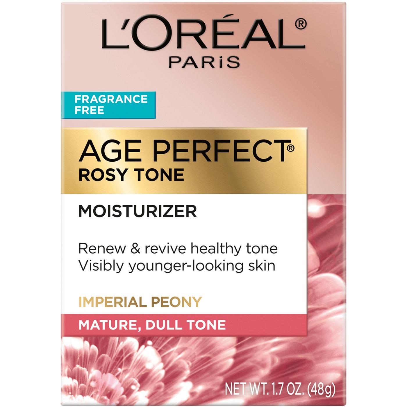 L'Oréal Paris Age Perfect Rosy Tone Fragrance Free Face Moisturizer; image 1 of 4