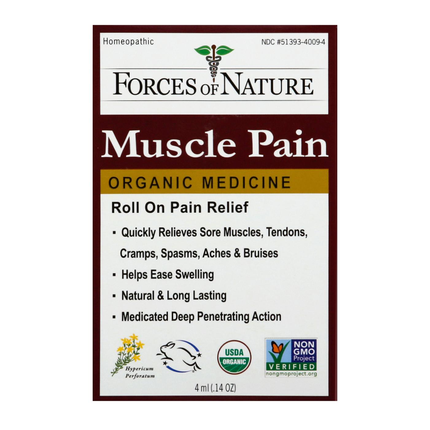 Forces of Nature Muscle Pain Roll On Pain Relief; image 1 of 2