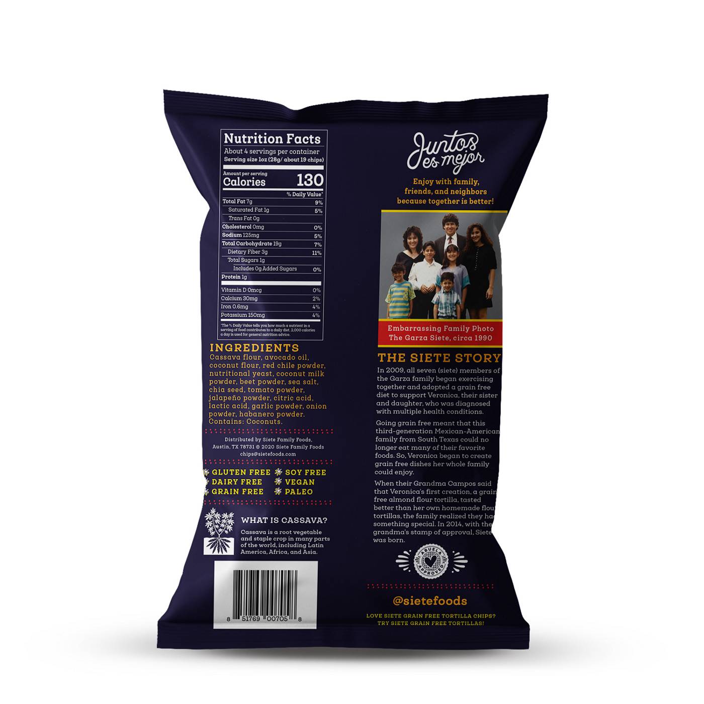 Siete Fuego Tortilla Chips; image 3 of 3