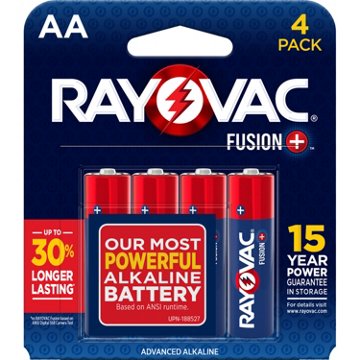 Rayovac Fusion AA Batteries, 4 pk