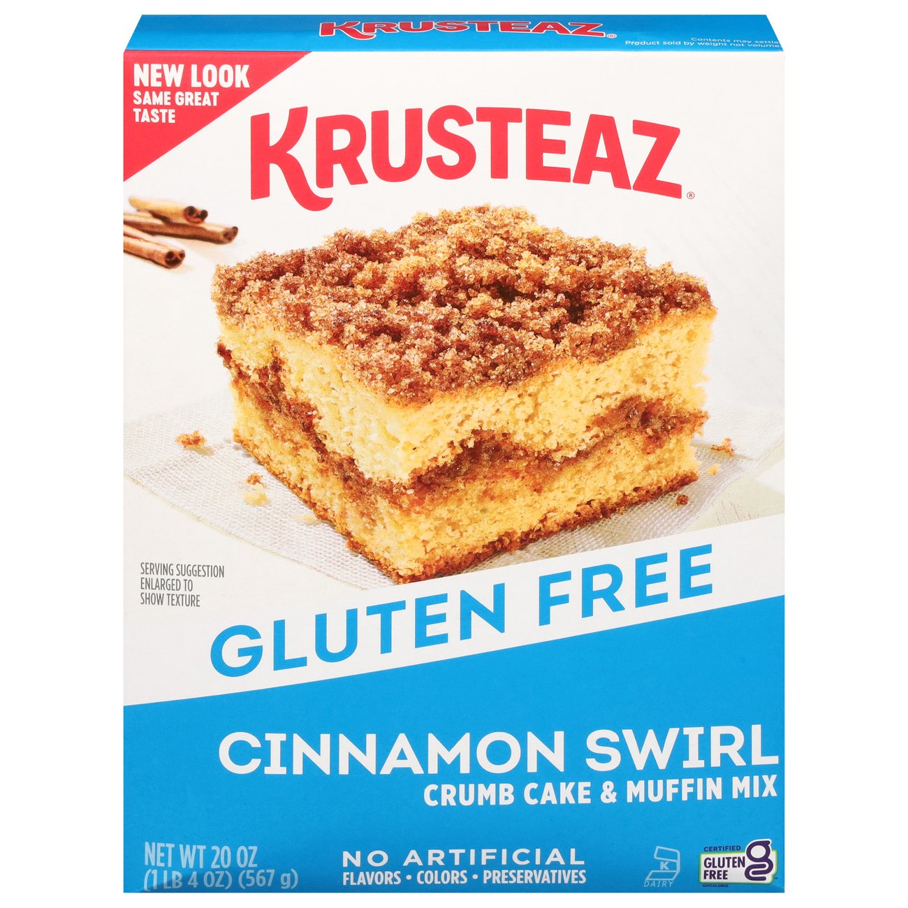 Krusteaz Gluten Free Cinnamon Crumb Cake & Muffin Mix - Shop Baking ...