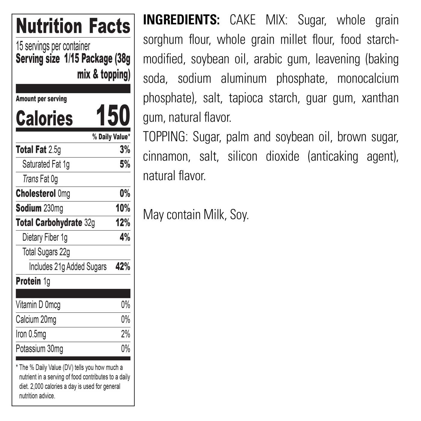 Krusteaz Gluten Free Cinnamon Crumb Cake & Muffin Mix; image 3 of 7