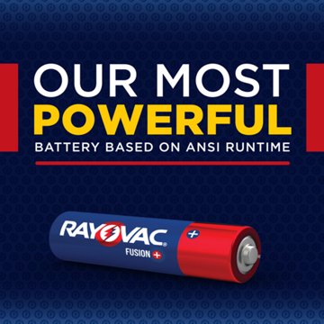 Rayovac Fusion AAA Batteries, 4 pk