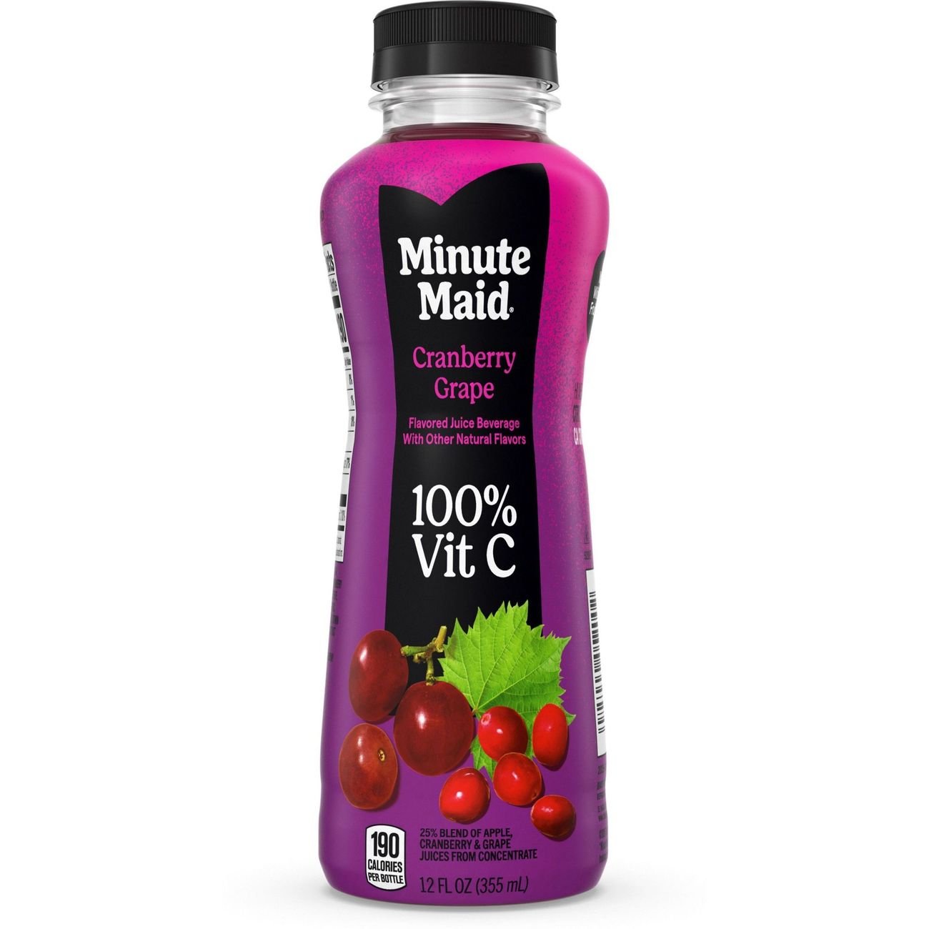 Minute Maid Cranberry Grape Juice Drink, 12 oz