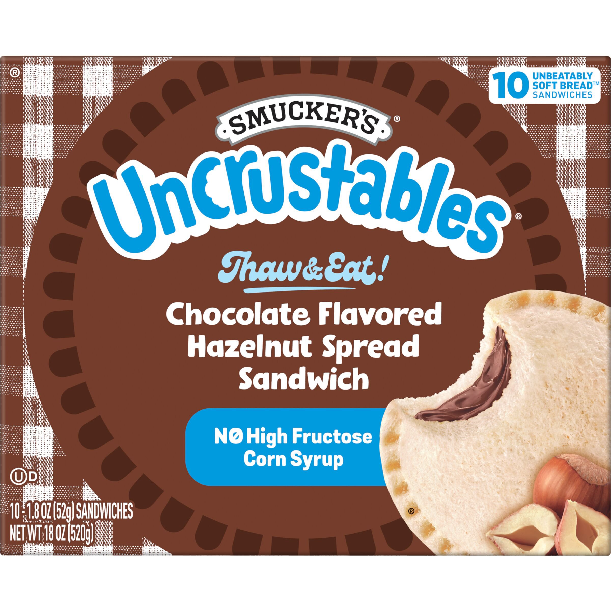 Smucker's Uncrustables Chocolate Hazelnut Sandwiches Shop Sandwiches at HEB