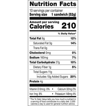 Smucker's Uncrustables Frozen Sandwiches - Chocolate Hazelnut, 10 ct