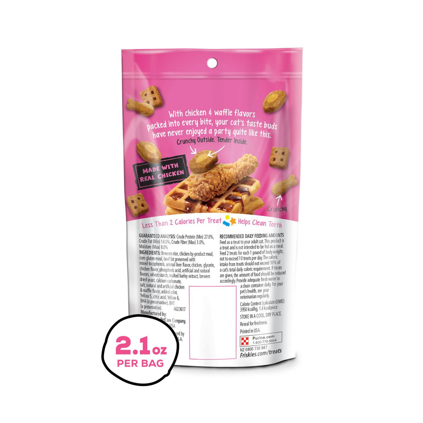 Friskies Purina Friskies Made in USA Facilities Cat Treats, Party Mix Chicken & Waffle Flavors; image 3 of 9