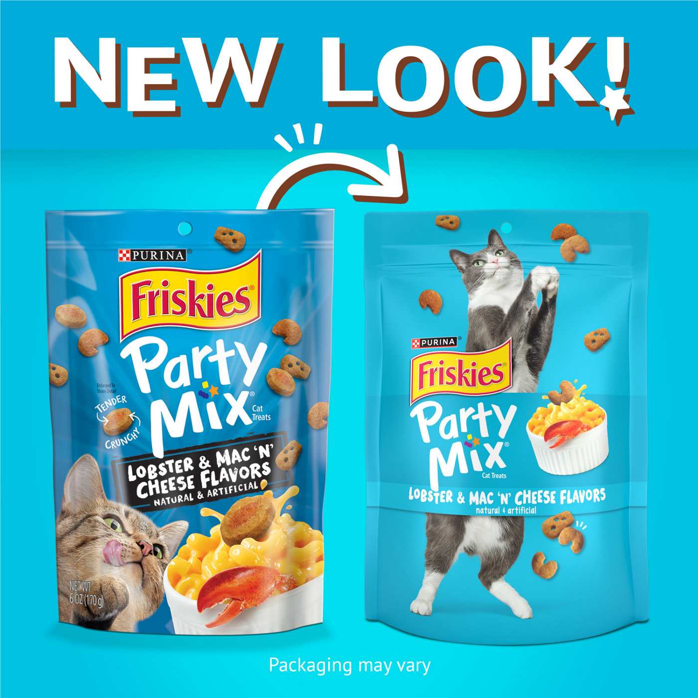 Friskies Purina Friskies Made in USA Facilities Cat Treats, Party Mix Lobster & Mac 'N' Cheese Flavors; image 9 of 10