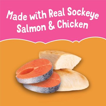 Friskies Purina Grain Free Lickable Cat Food Toppers Lil’ Soups - Sockeye Salmon in Chicken Broth