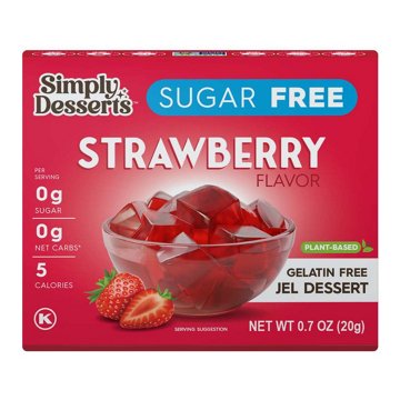 Simply Desserts Sugar Free Strawberry Jel Dessert, 0.7 oz