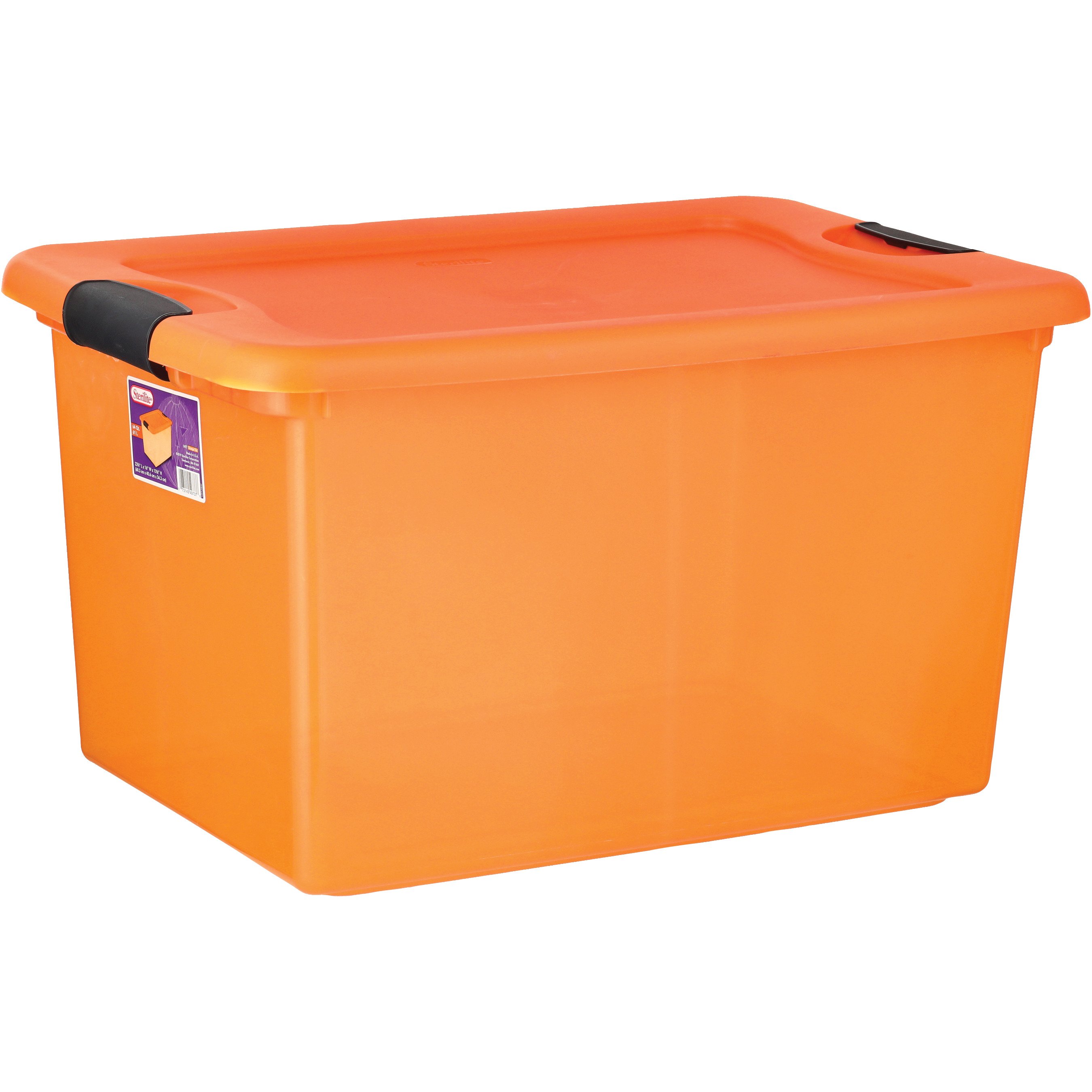 Sterilite Latching Storage Box with Lid - Orange - Shop Closet & Cabinet  Organizers at H-E-B