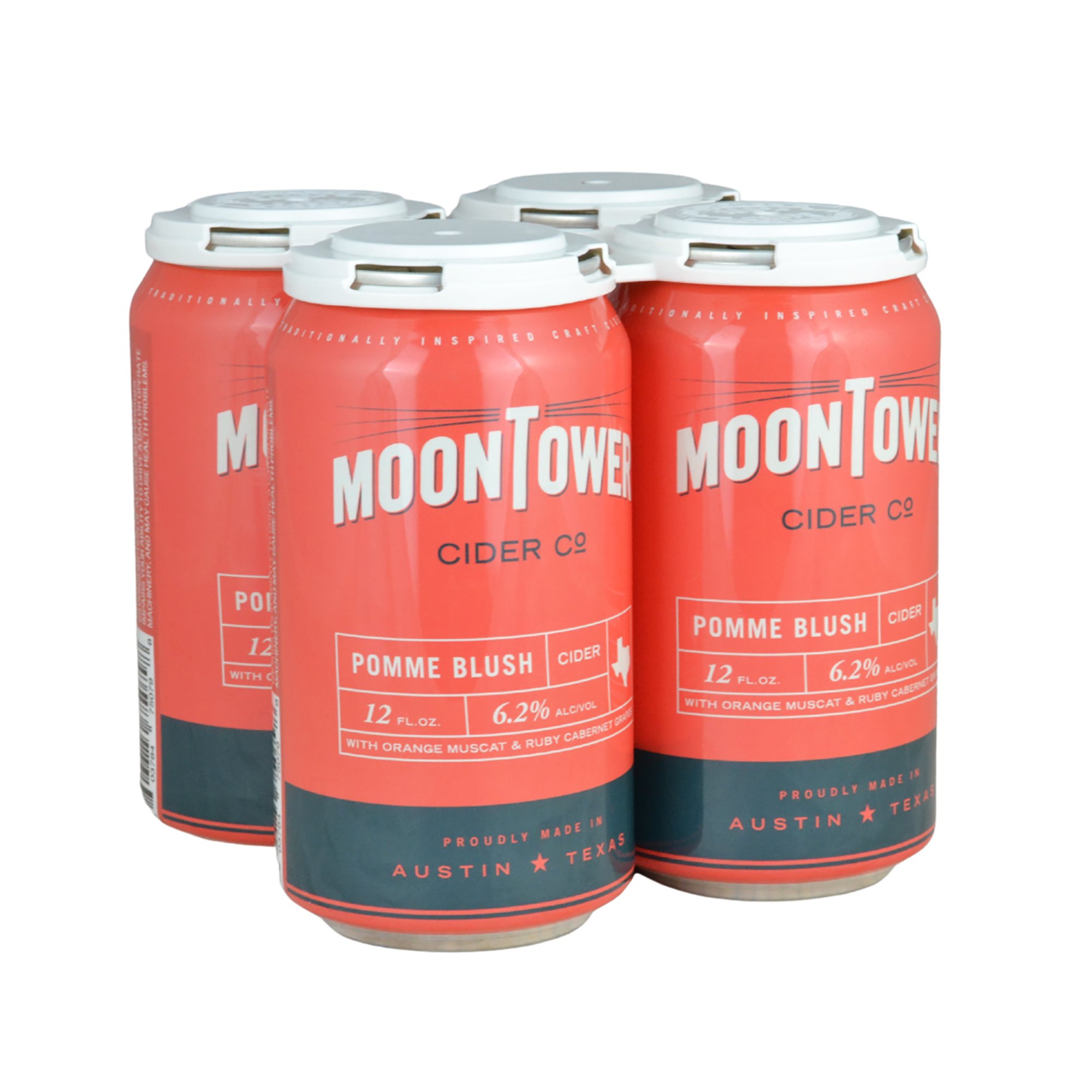 MoonTower Cider Co. Pomme Blush Cider 12 oz Cans Shop Hard cider at HEB