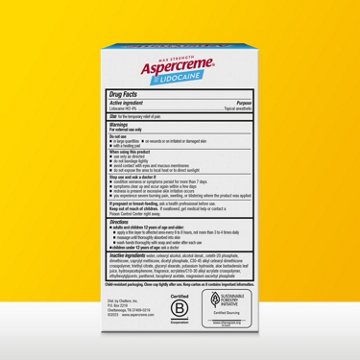 Aspercreme Lidocaine Foot Pain Relief Cream, 4 oz