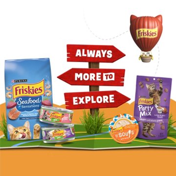 Friskies Purina Grain Free Lickable Cat Food Toppers Lil’ Soups - Shrimp in a Velvety Chicken Broth