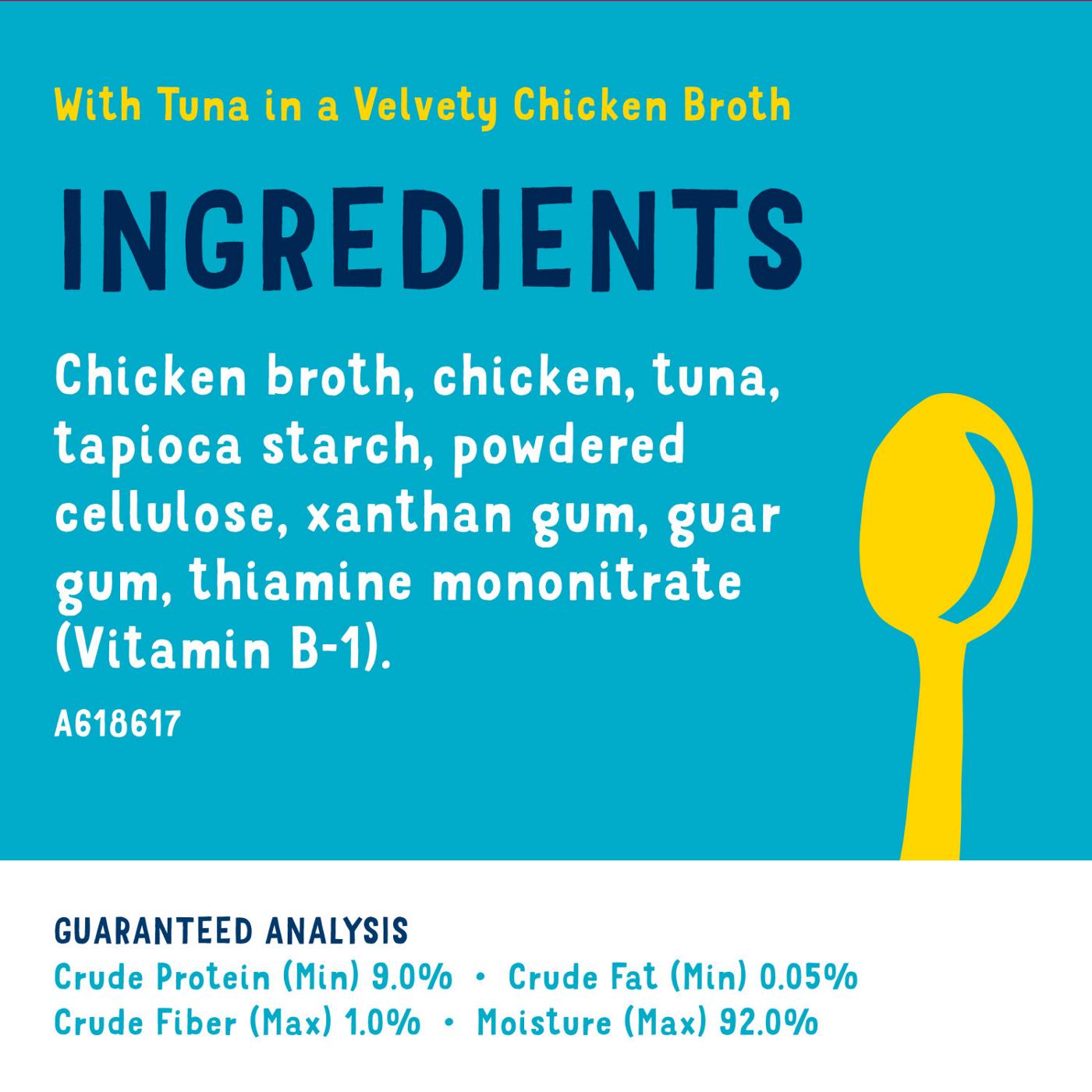 Friskies Purina Friskies Natural, Grain Free Wet Cat Food Lickable Cat Treats, Lil' Soups With Tuna in Chicken Broth; image 4 of 6