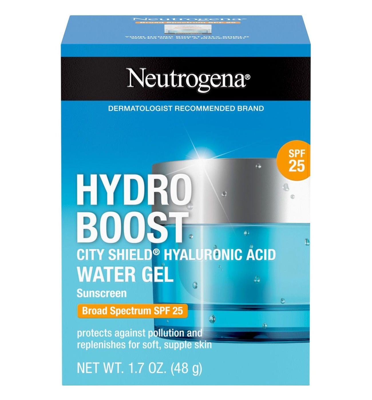 Neutrogena Hydro Boost City Shield Water Gel With Broad Spectrum SPF 25; image 1 of 8