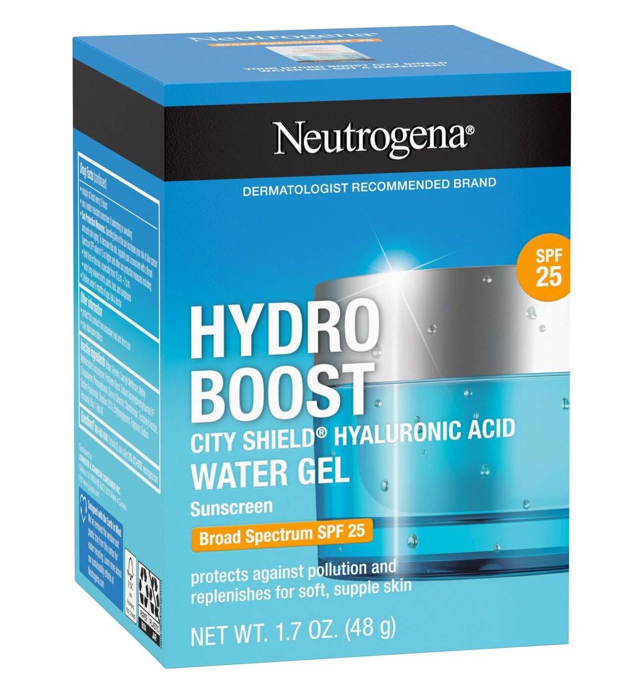 Neutrogena Hydro Boost City Shield Water Gel With Broad Spectrum SPF 25; image 6 of 8