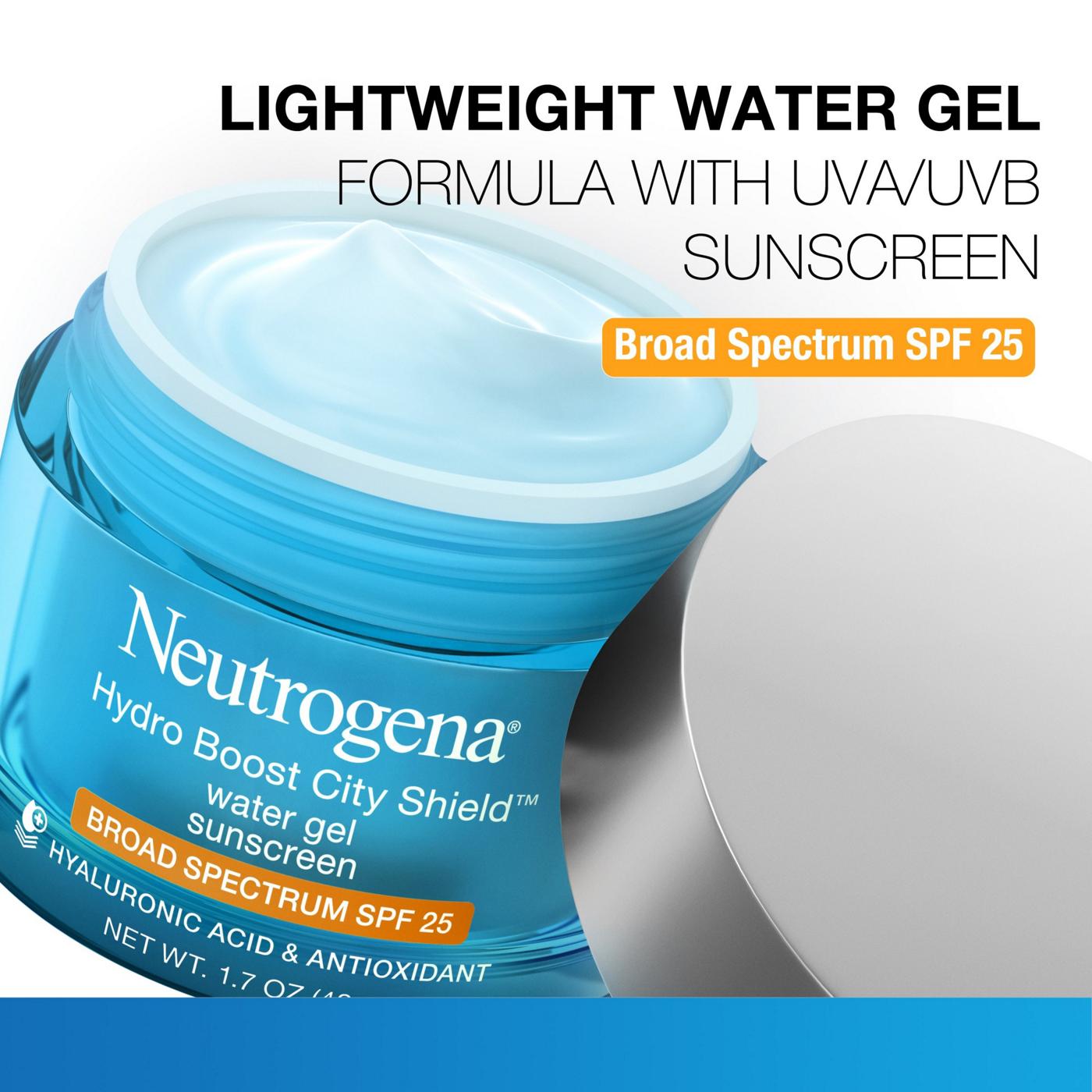 Neutrogena Hydro Boost City Shield Water Gel With Broad Spectrum SPF 25; image 7 of 8