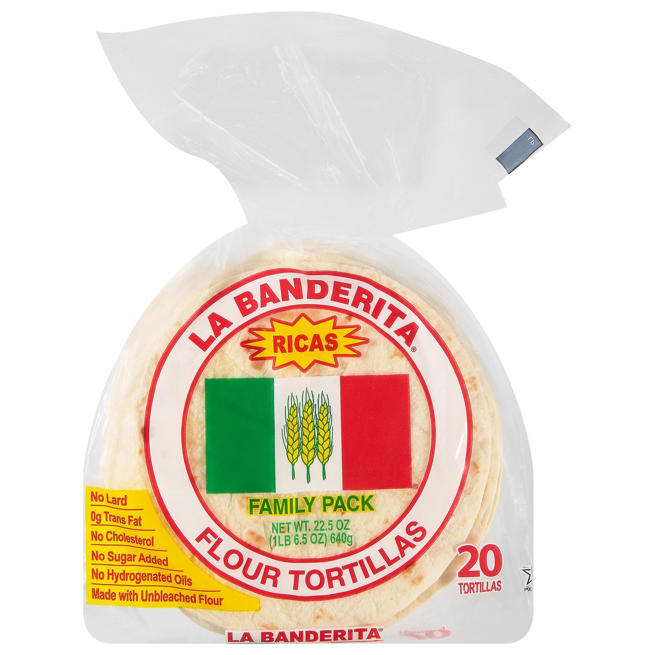 La Banderita Flour Tortillas Family Pack Shop Tortillas at HEB